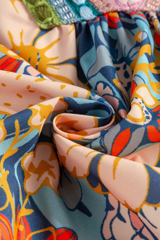 Ephirix™ Multicolor V Neck Half Sleeve Floral Shirt