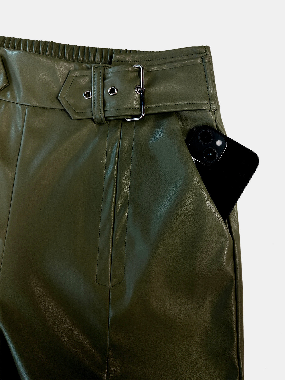 Ephirix™ Half Elastic Waist Wide Leg Pants