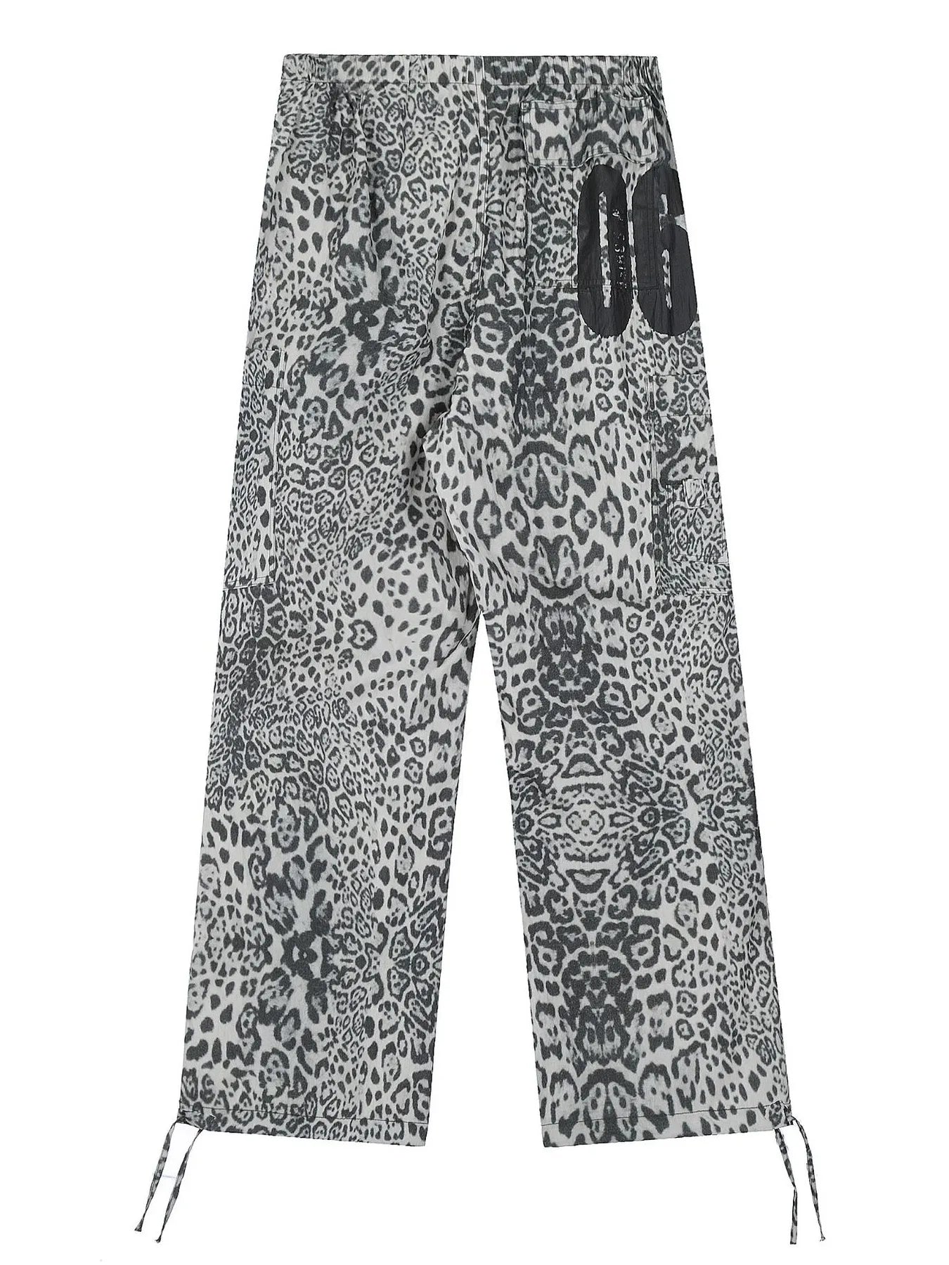 Ephirix™ Leopard Wide Leg Pants with Drawstring Details