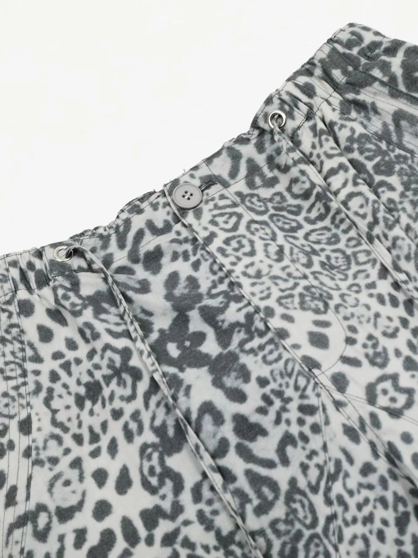 Ephirix™ Leopard Wide Leg Pants with Drawstring Details