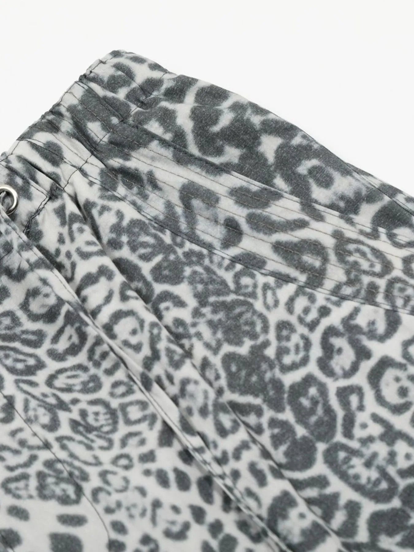 Ephirix™ Leopard Wide Leg Pants with Drawstring Details