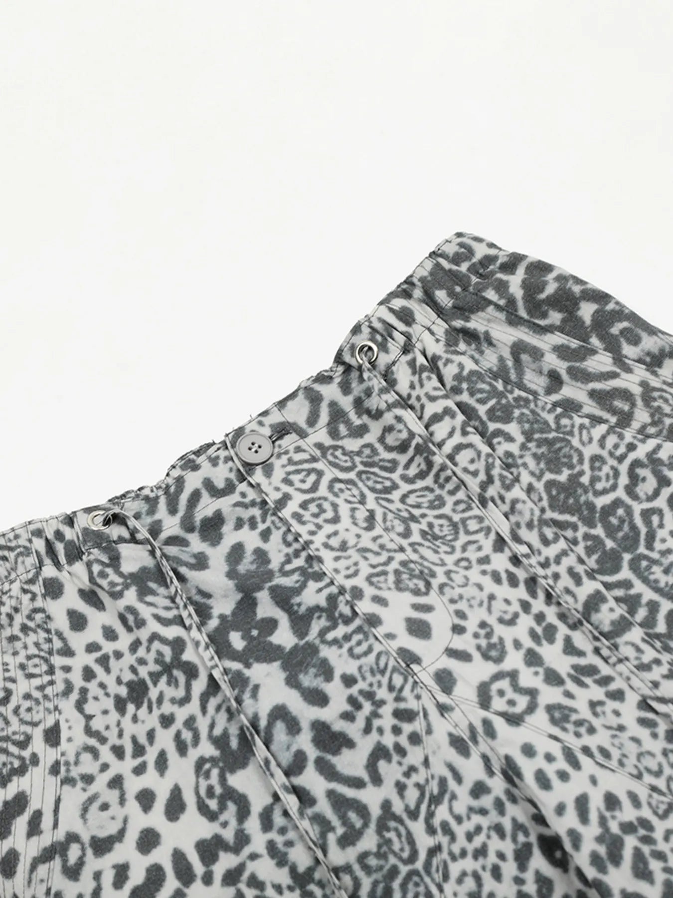 Ephirix™ Leopard Wide Leg Pants with Drawstring Details