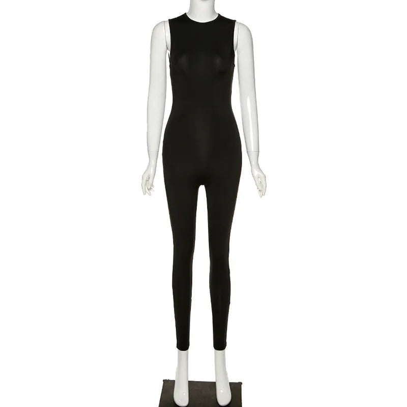 Ephirix™ Sleeveless slim high waist sports jumpsuit