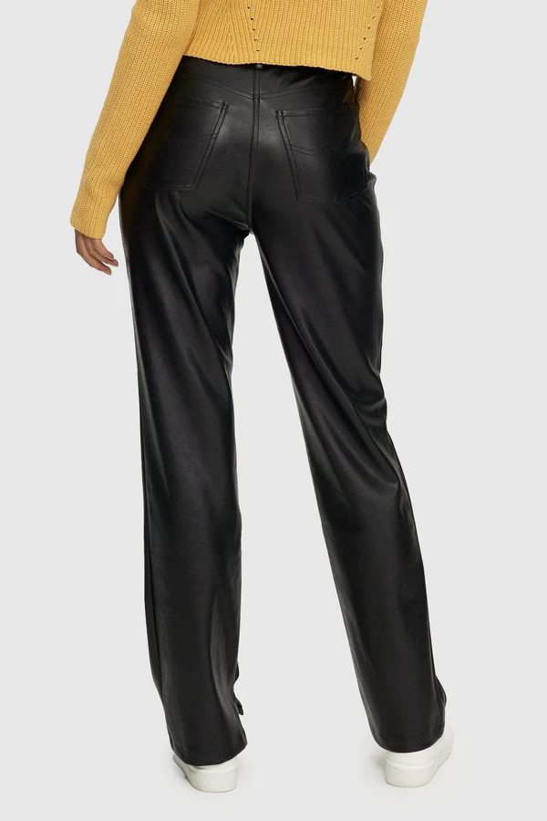 Ephirix™ Women's Leather Straight Fit Pants
