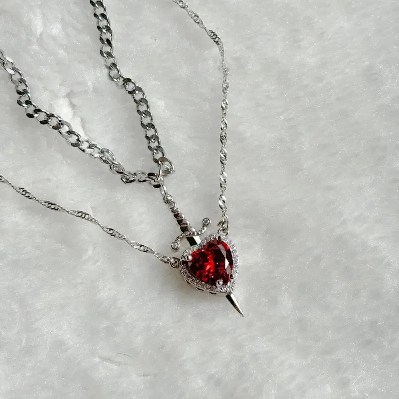 Ephirix™ Heart & Sword Necklace