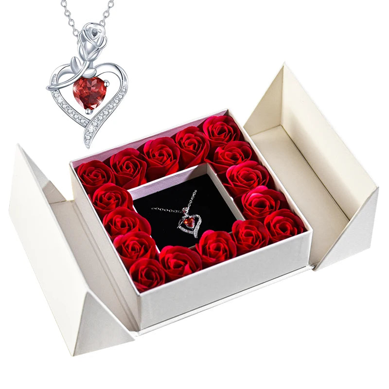 Ephirix™ Eternal Rose Necklace & Pendant – A Gift of Timeless Beauty