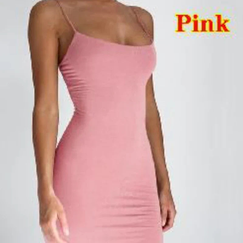 Ephirix™ Summer Spaghetti Strap Mini Dress