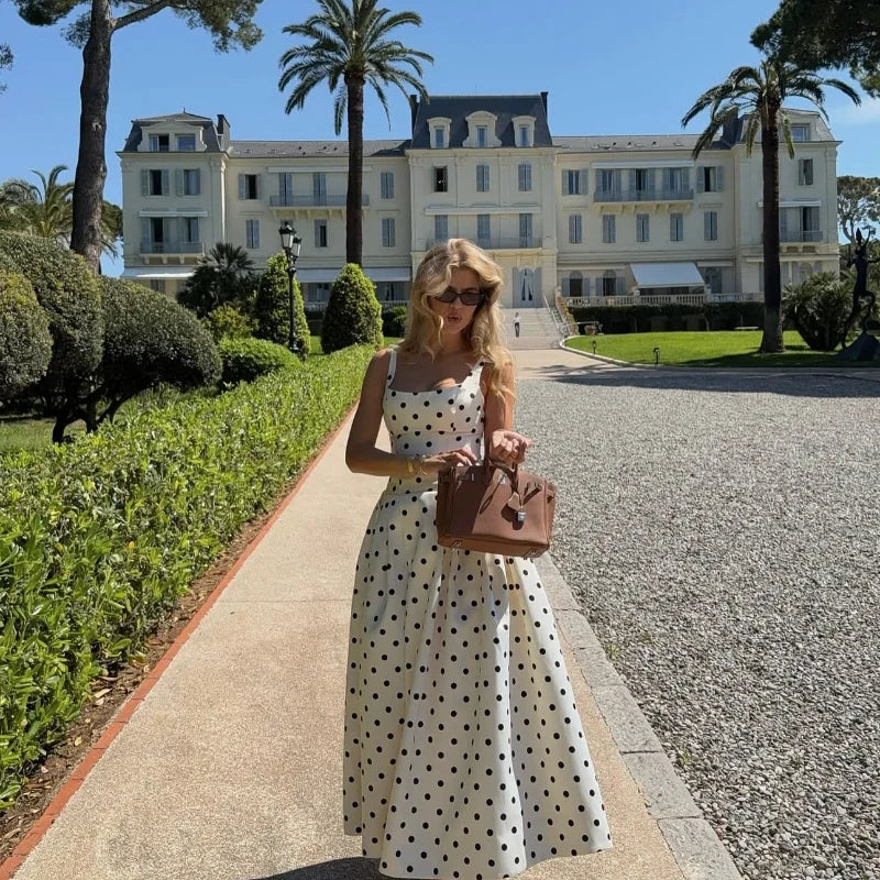 Ephirix™ Polka Dot Maxi Dress