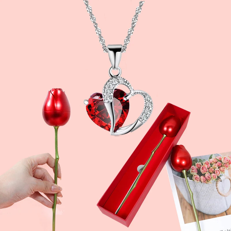 Ephirix™ Heart Necklace in Bloom – Perfect Gift in a Rose Gift Box