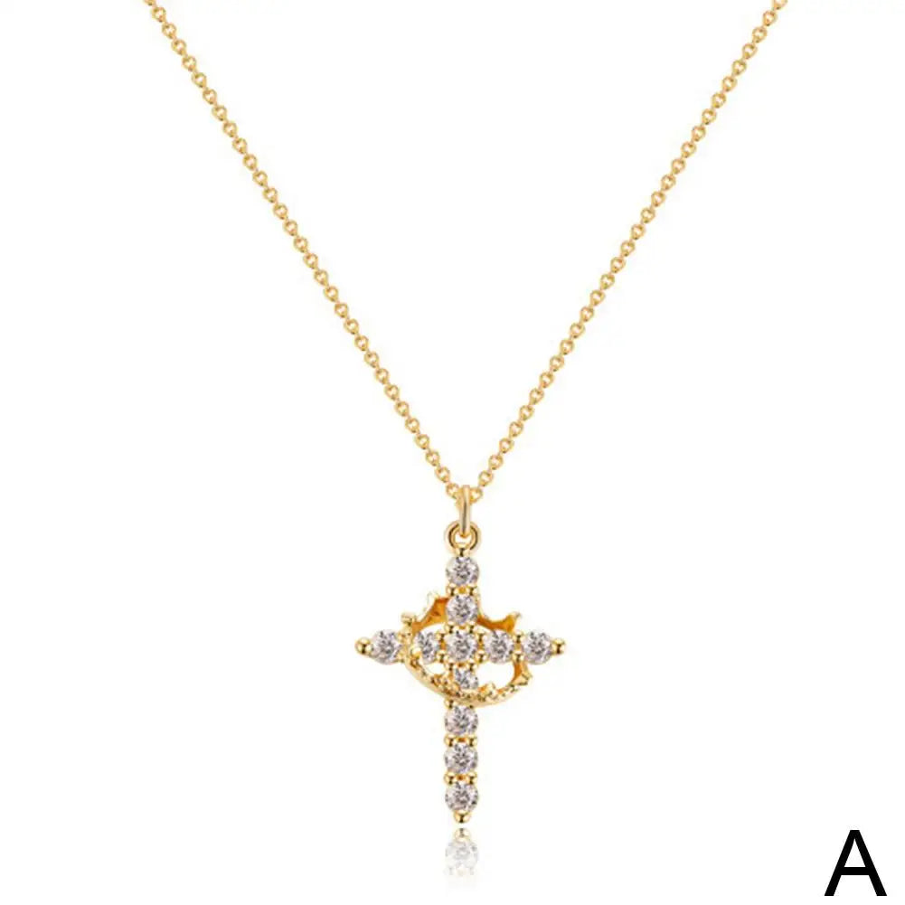 Ephirix™ – Cross & Crown Necklace