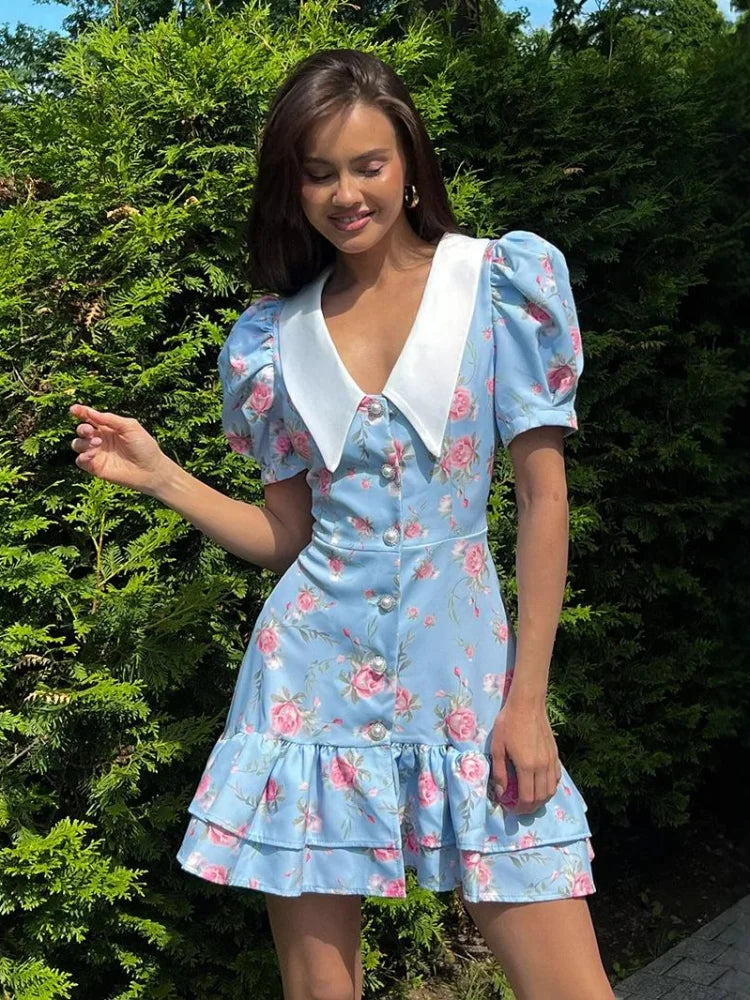 Ephirix™ Floral Puff Sleeve Dresses 2025