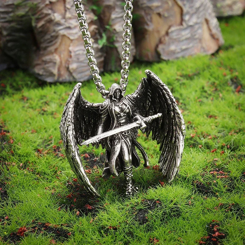Ephirix™ Guardian Angel Wings Cross Pendant Necklace