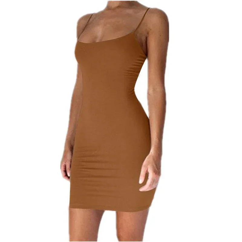 Ephirix™ Summer Spaghetti Strap Mini Dress