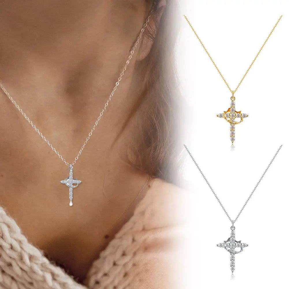 Ephirix™ – Cross & Crown Necklace