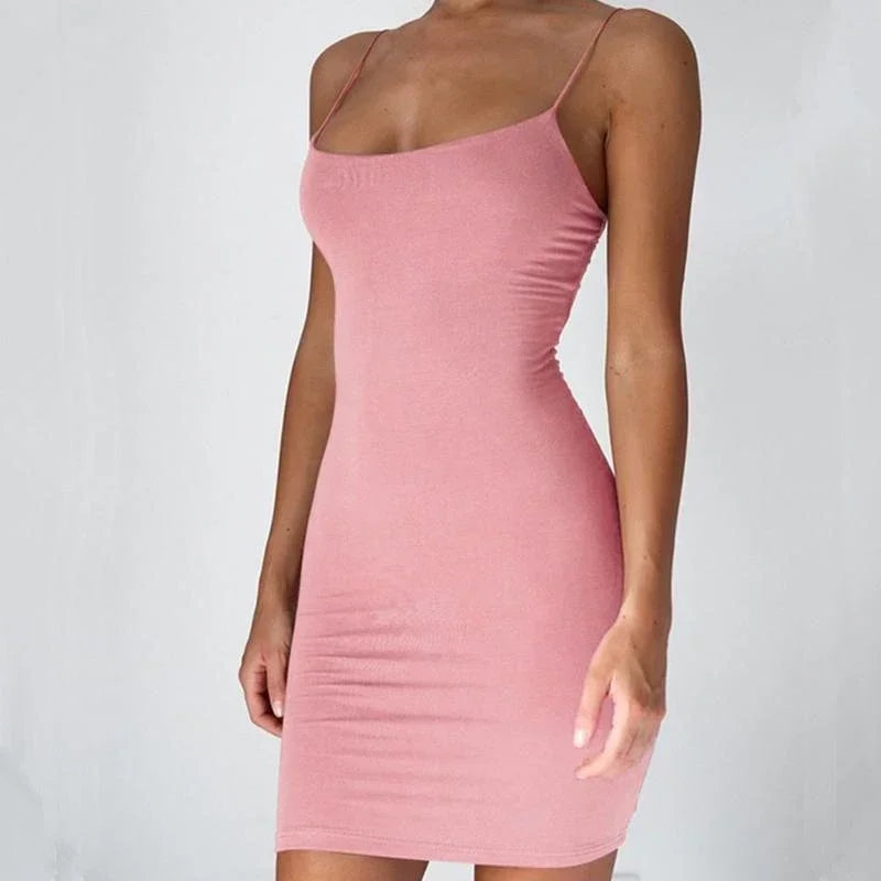 Ephirix™ Summer Spaghetti Strap Mini Dress