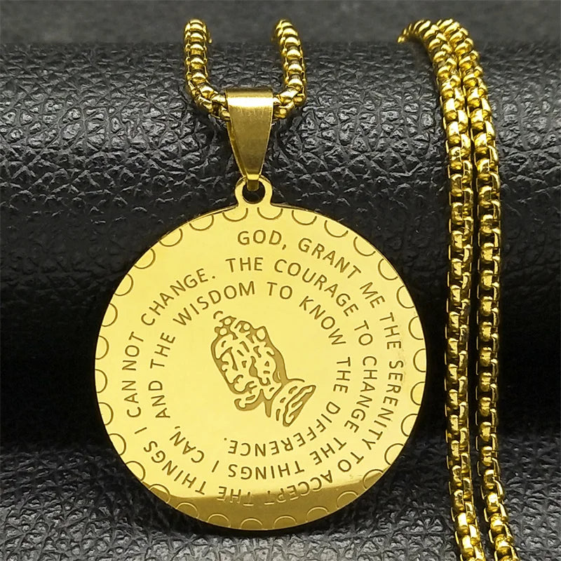 Ephirix™ Lord's Prayer Scribble Cross Necklace