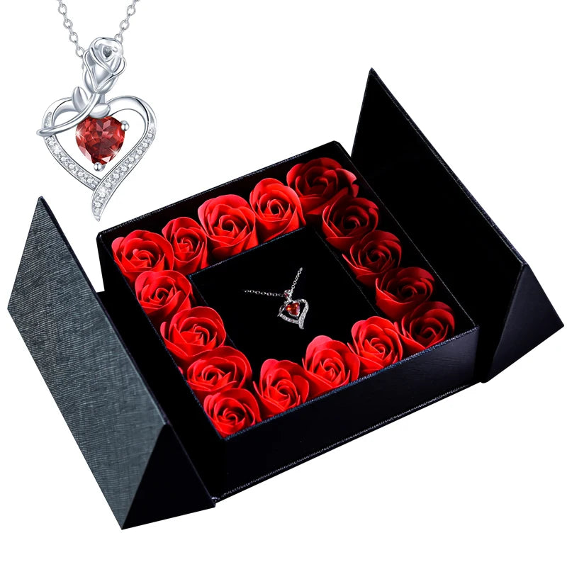 Ephirix™ Eternal Rose Necklace & Pendant – A Gift of Timeless Beauty