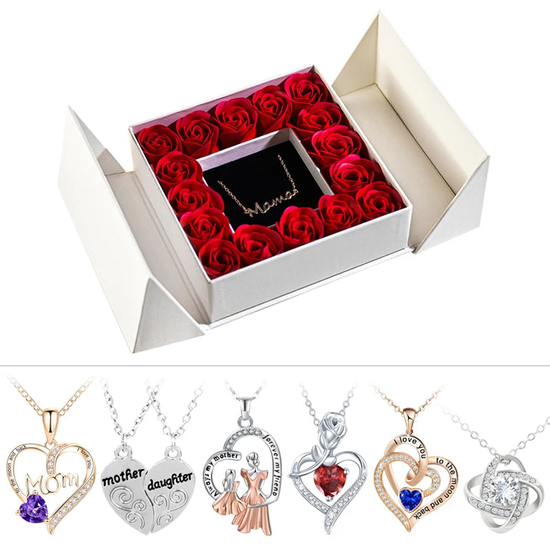 Ephirix™ Eternal Rose Necklace & Pendant – A Gift of Timeless Beauty