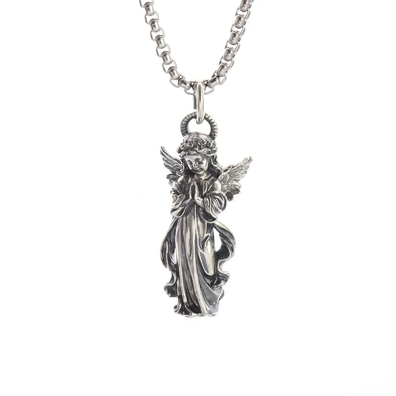 Ephirix™ Guardian Angel Wings Cross Pendant Necklace