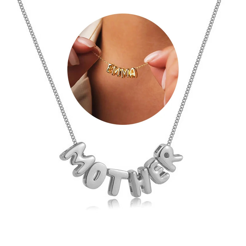 Ephirix™ Personalized Name Bubble Necklace – Your Story, Your Style