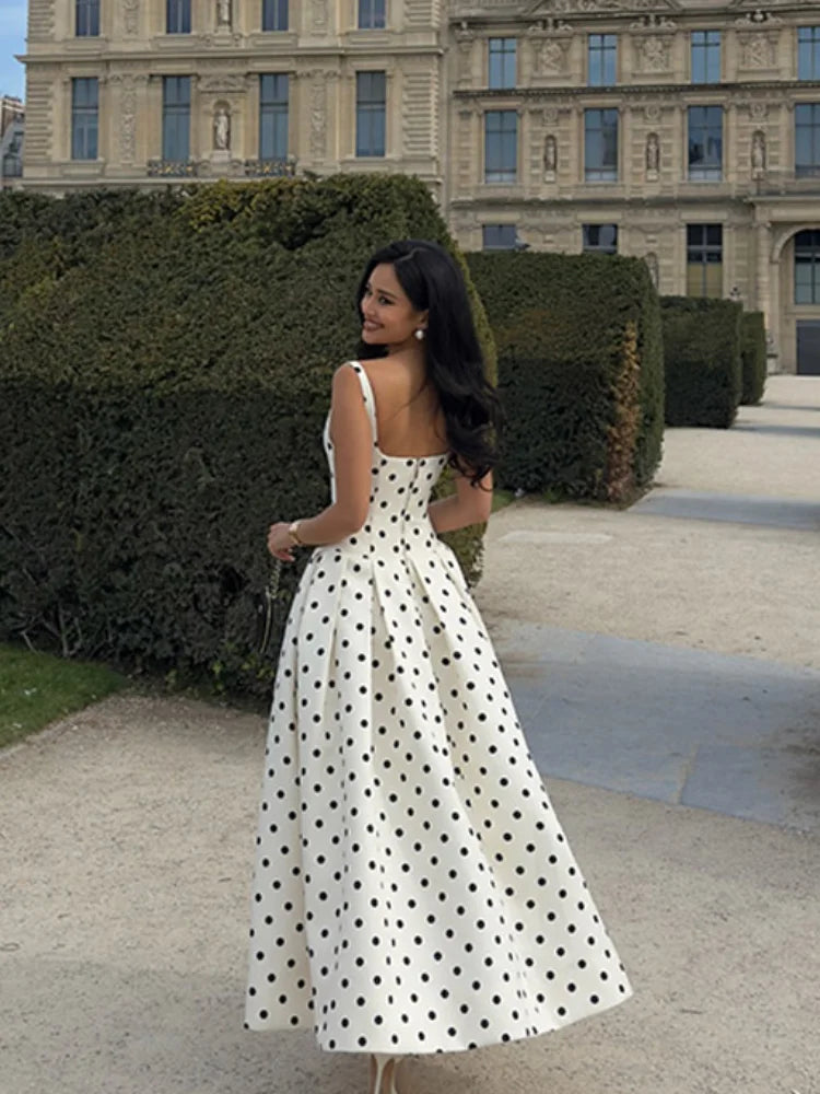 Ephirix™ Polka Dot Maxi Dress