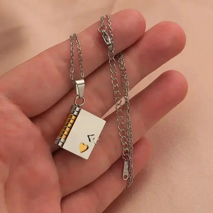Ephirix™ Words Close to Your Heart: The Personalized Book Necklace
