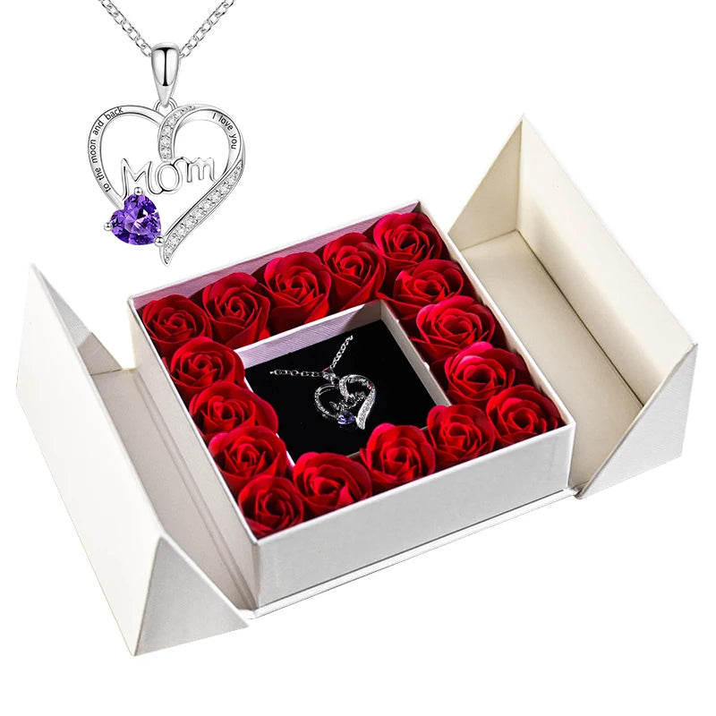 Ephirix™ Eternal Rose Necklace & Pendant – A Gift of Timeless Beauty