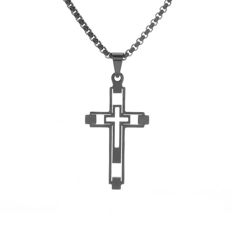 Ephirix™ Guardian Angel Wings Cross Pendant Necklace