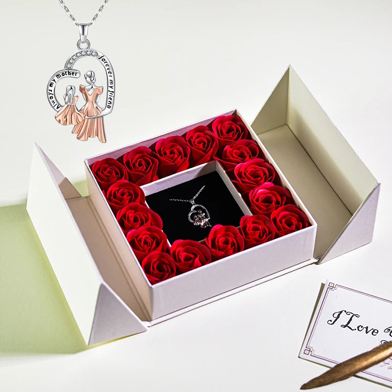 Ephirix™ Eternal Rose Necklace & Pendant – A Gift of Timeless Beauty