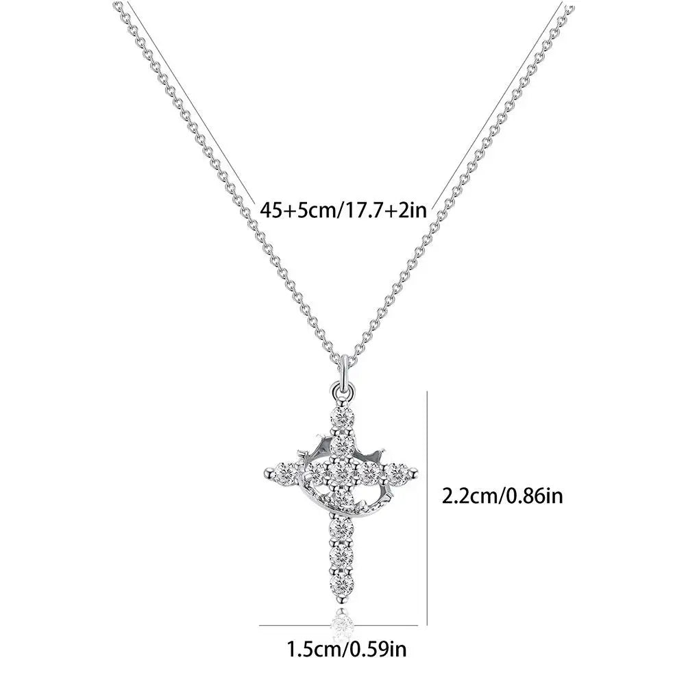 Ephirix™ – Cross & Crown Necklace