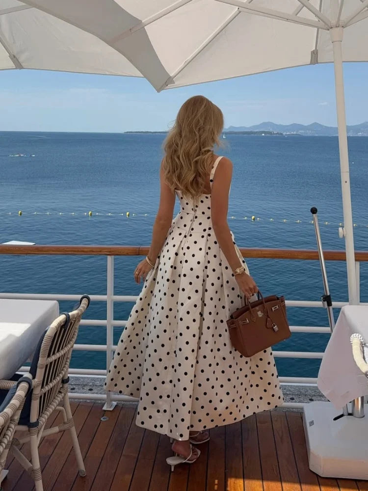 Ephirix™ Polka Dot Maxi Dress