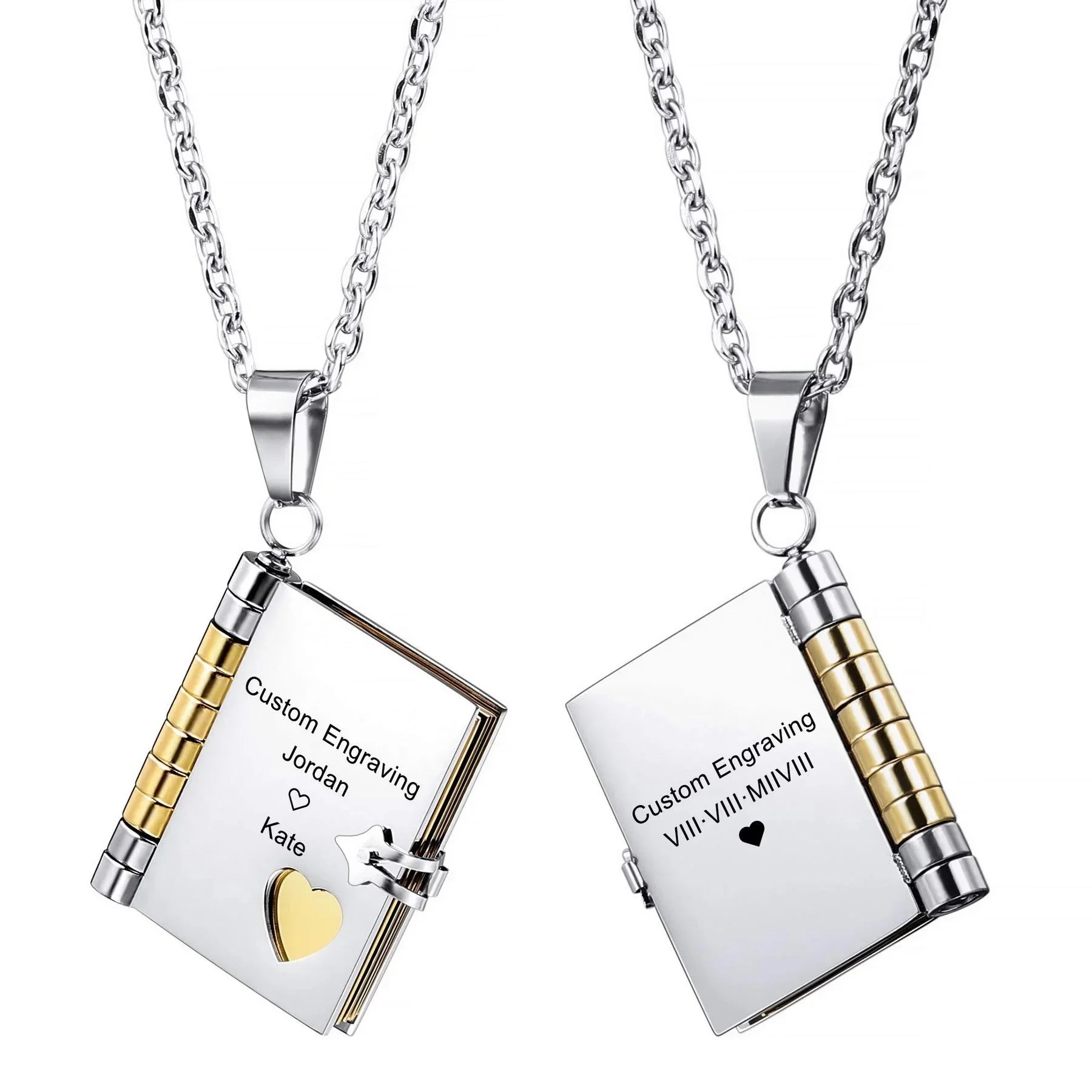 Ephirix™ Words Close to Your Heart: The Personalized Book Necklace
