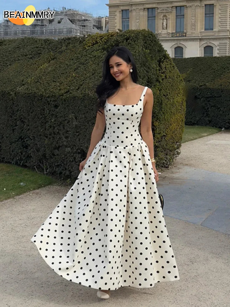 Ephirix™ Polka Dot Maxi Dress