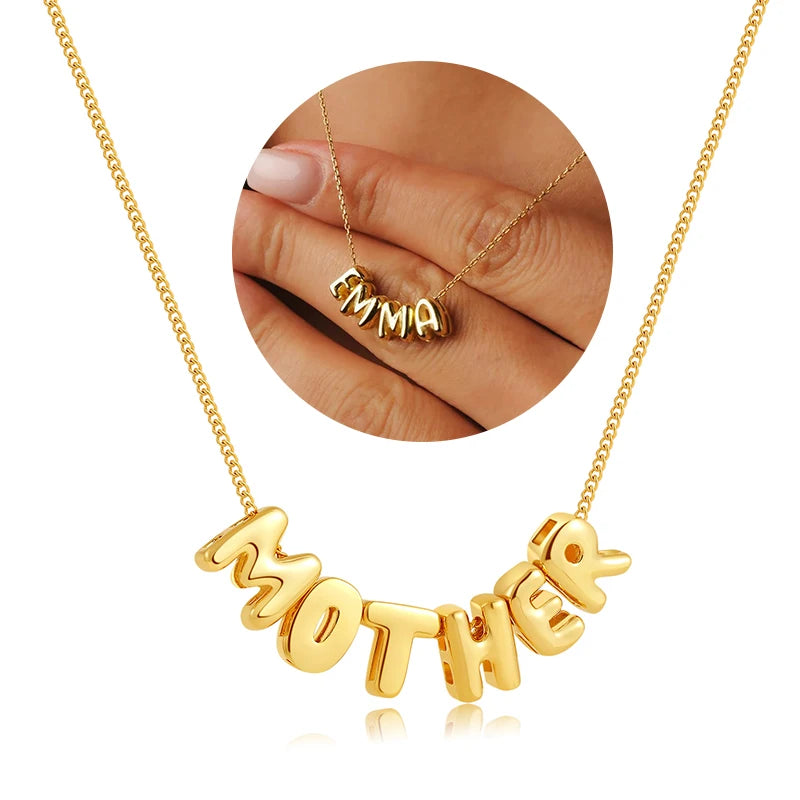 Ephirix™ Personalized Name Bubble Necklace – Your Story, Your Style