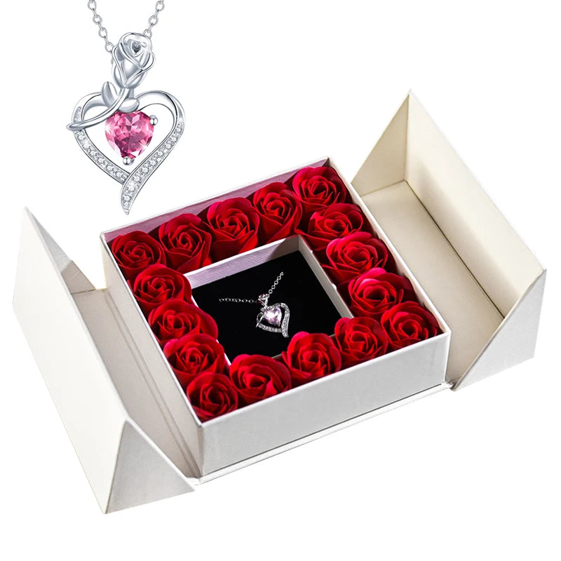 Ephirix™ Eternal Rose Necklace & Pendant – A Gift of Timeless Beauty