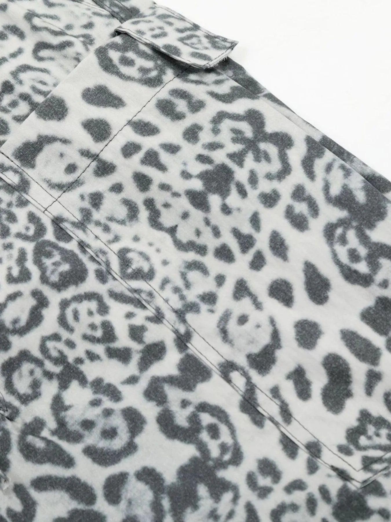 Ephirix™ Leopard Wide Leg Pants with Drawstring Details