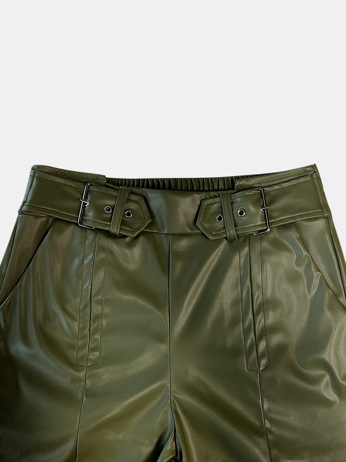 Ephirix™ Half Elastic Waist Wide Leg Pants