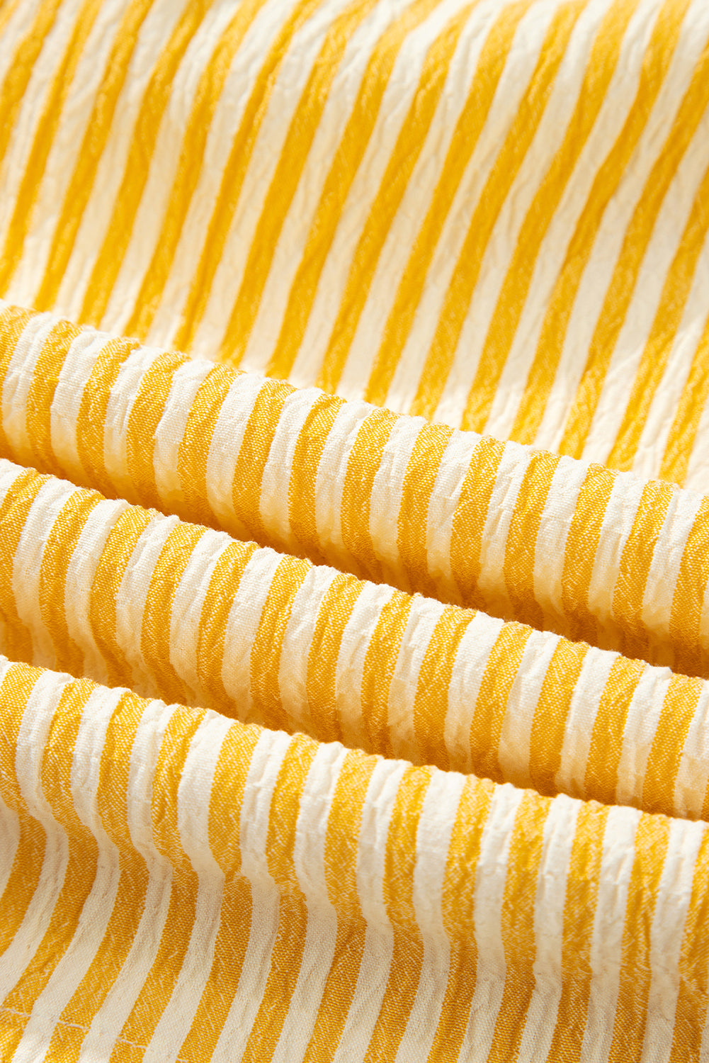 Ephirix™ Stripe Shoulder Tie Smocked Back Wide Leg Casual Romper